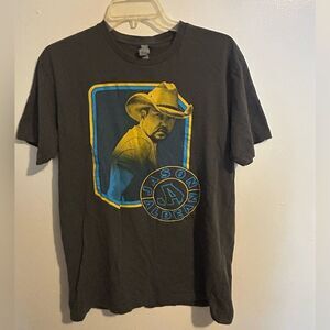 Jason Aldean We Back Tour T-Shirt Gray Size Medium